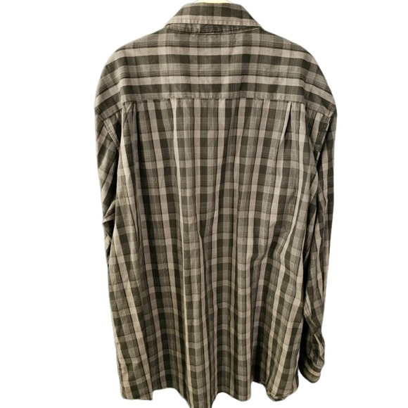 Beverly Hills Polo Club Black and Gray Plaid Button Front Shirt - Picture 5 of 8